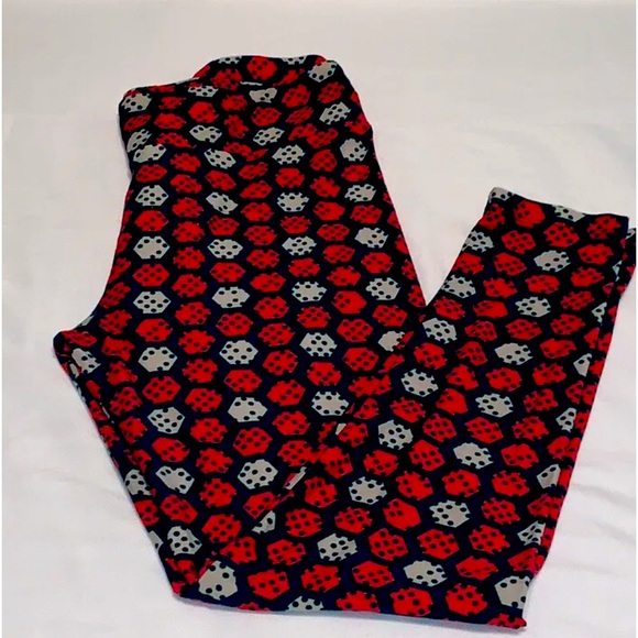 LuLaRoe Pants - LuLaRoe Leggings - Red & Green - Super Soft
